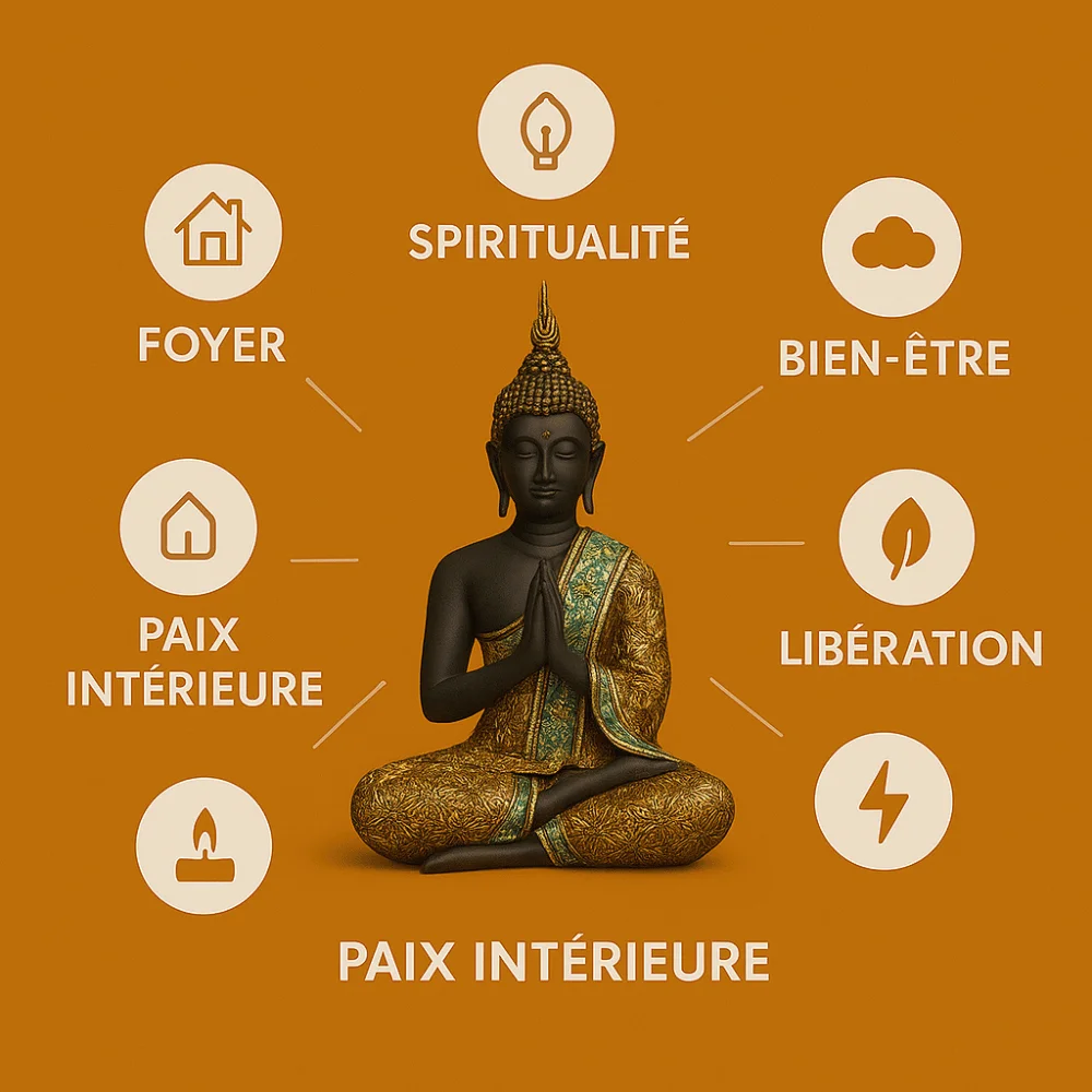 Détails de la Statue Bouddha