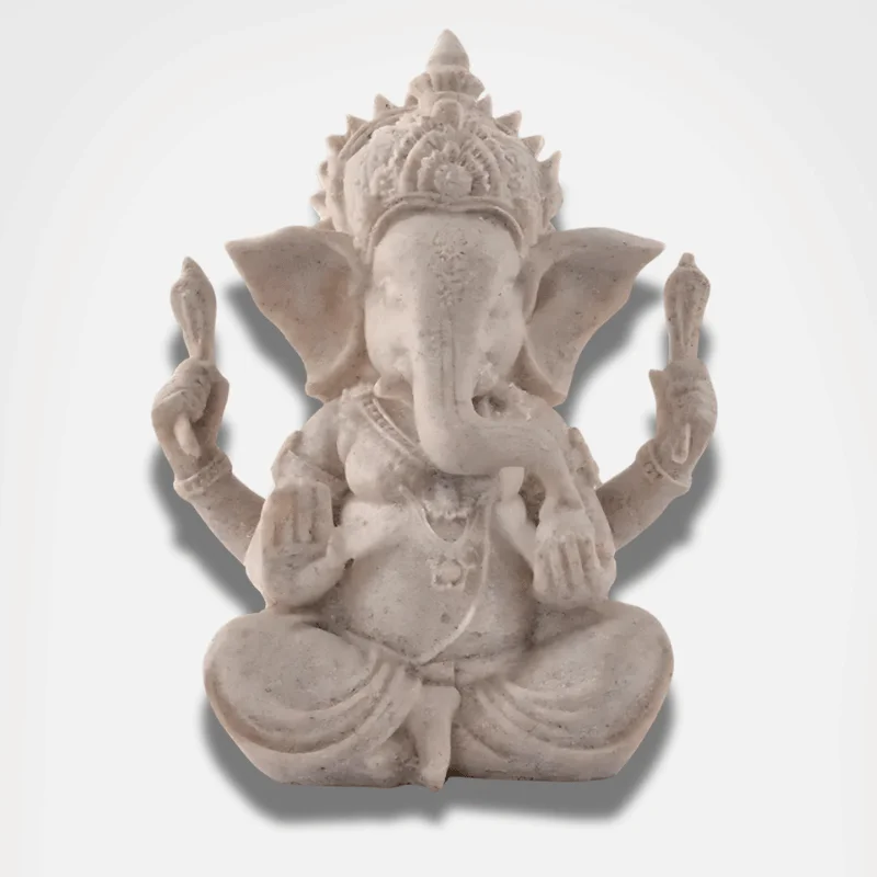 Détails de la Statue de Ganesh en pierre de grès