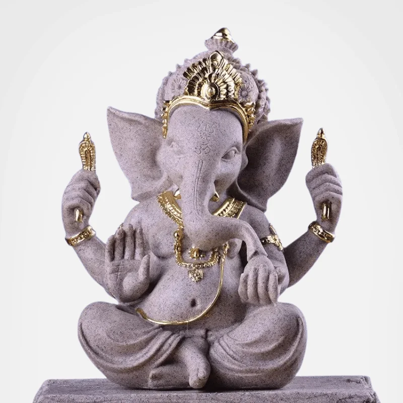 Statue de Ganesha en pierre de grès