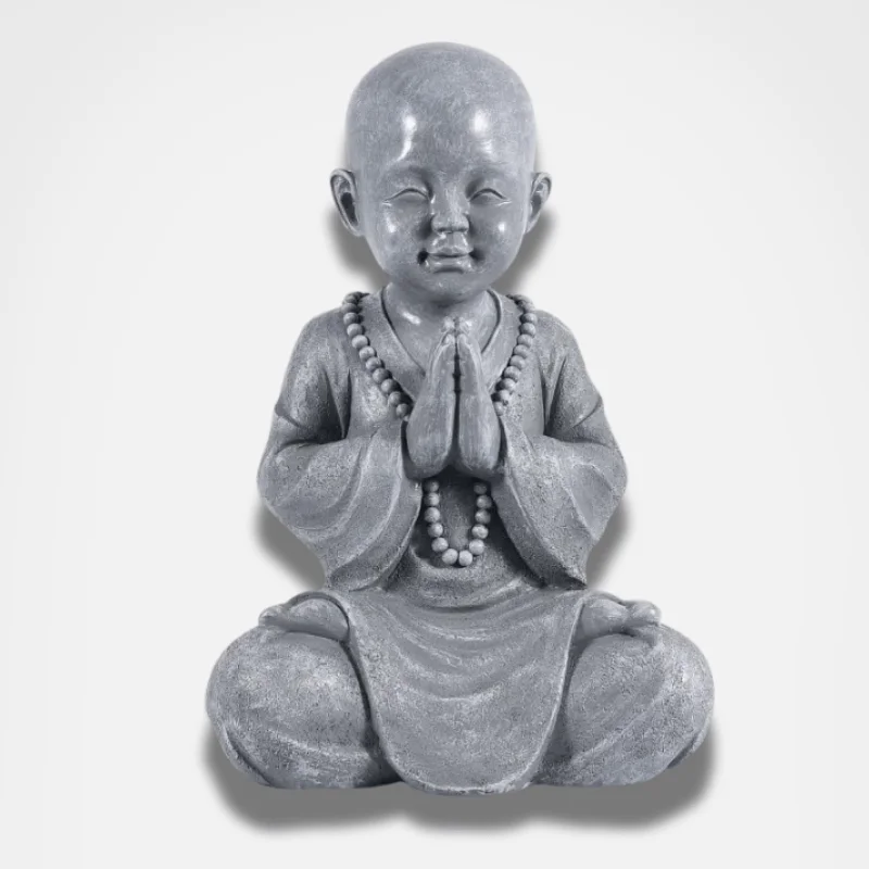 Statue Petit Moine en Méditation