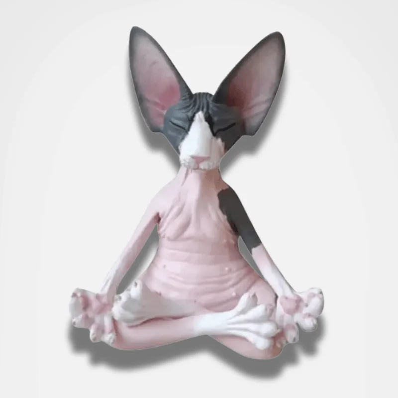 Statuette Chat Sphinx Méditation