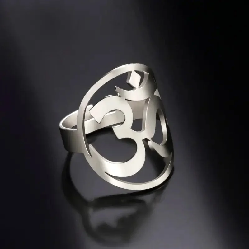 Bague Yoga Om ajustable