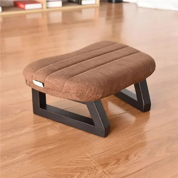 Banc de méditation et coussin marron