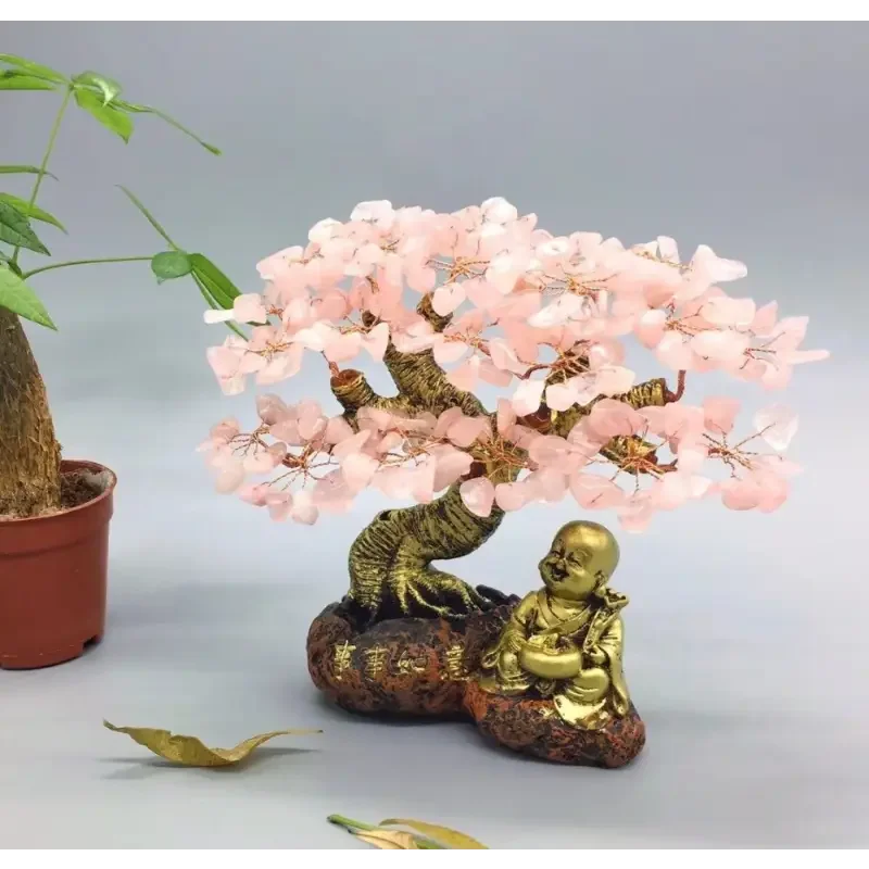 Bonsaï Artificiel Bouddha Rose
