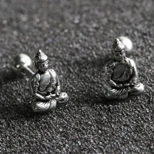 Boucle d'oreille Bouddha élégante