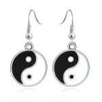 Boucle d'oreille yin yang
