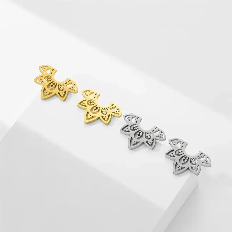 Boucles d'oreilles Bohème fleur de lotus