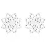 Boucles d'oreilles Fleur de vie simple