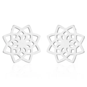 Boucles d'oreilles Fleur de vie simple