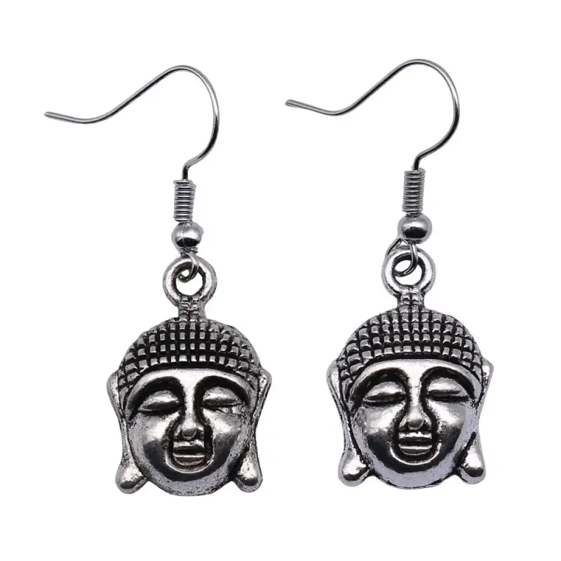 Boucles d'oreilles tête de Bouddha Bodhisattva