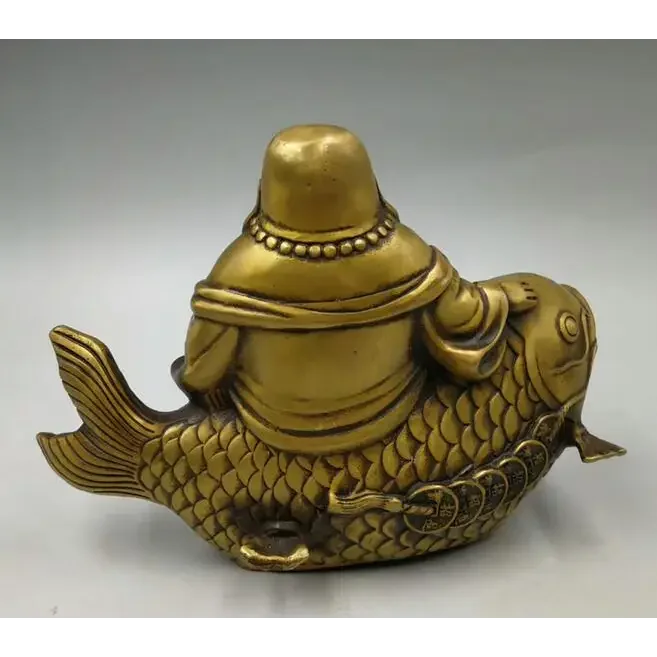 Bouddha Rieur avec Carpe Koi