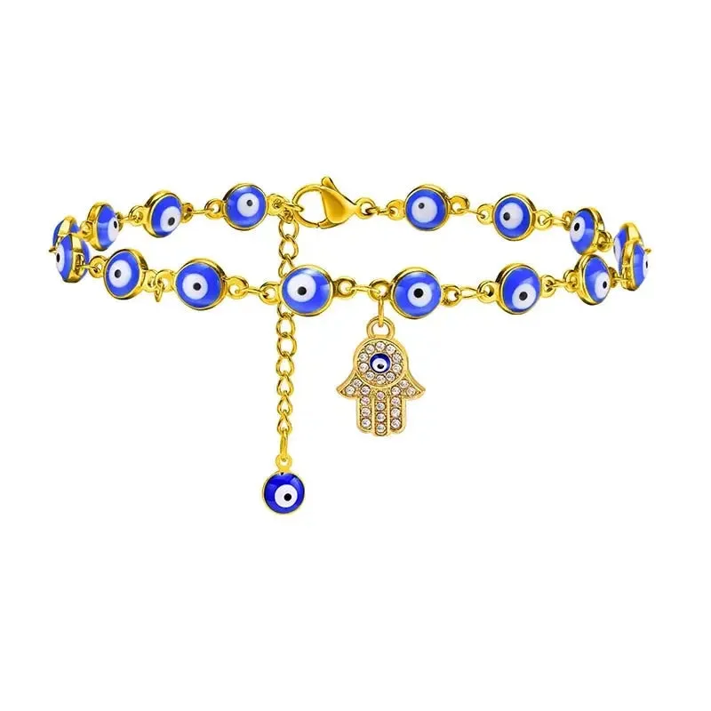 Bracelet de cheville Hamsa - Un Cadeau Spirituel