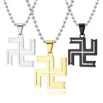 Collier Croix Bouddhiste Svastika""