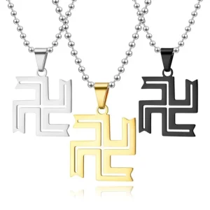 Collier Croix Bouddhiste Svastika""