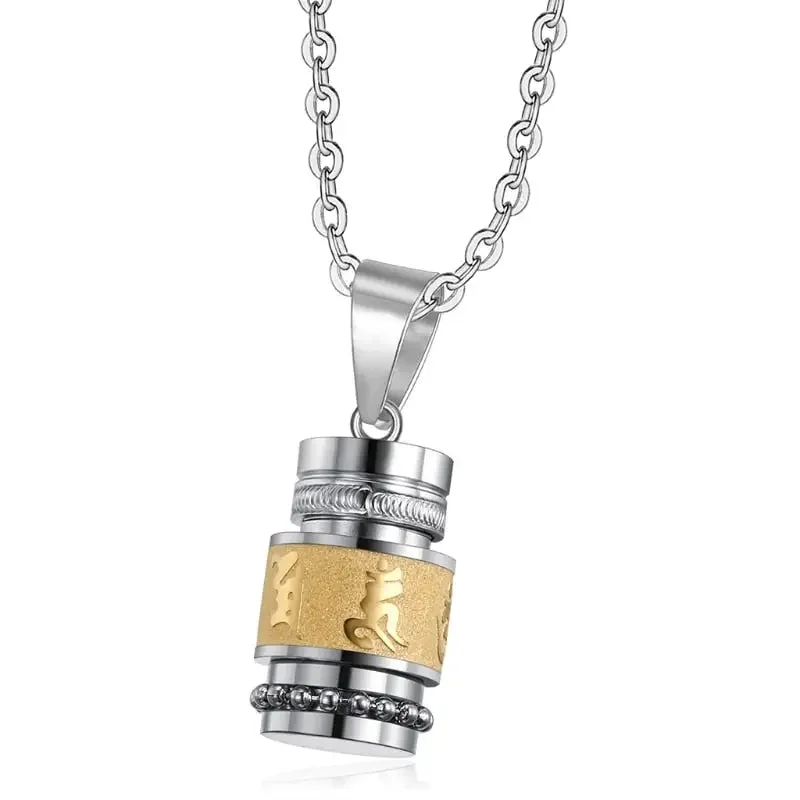 Collier Mantra Bouddhiste en Or