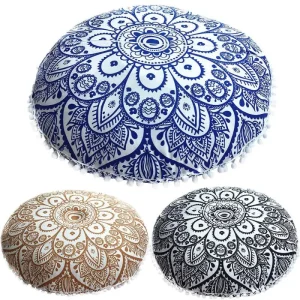 Housse de Coussin de méditation Mandala