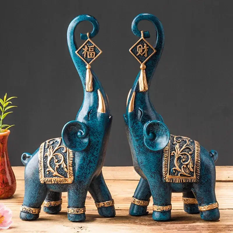 Statues Élégantes d'Éléphant