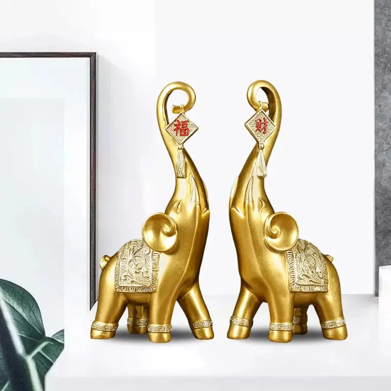 Statues Éléphant d'Asie en Résine