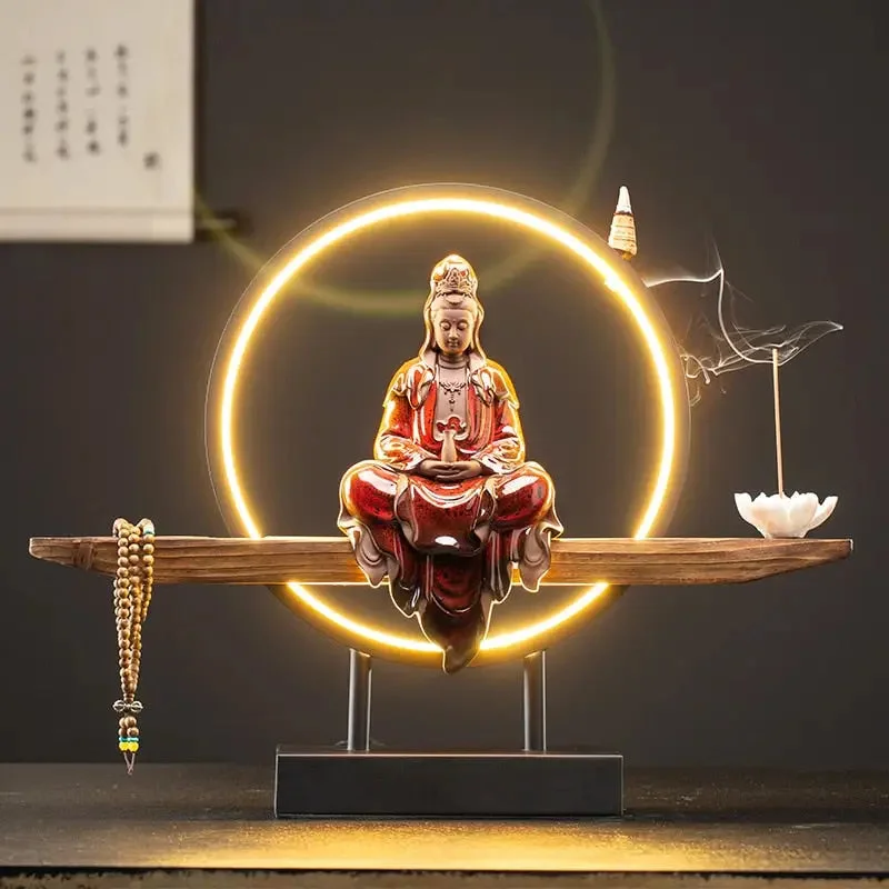 Fontaine Encens Bodhisattva Rouge