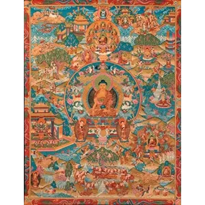 Grand Tableau Bouddhiste Thangka