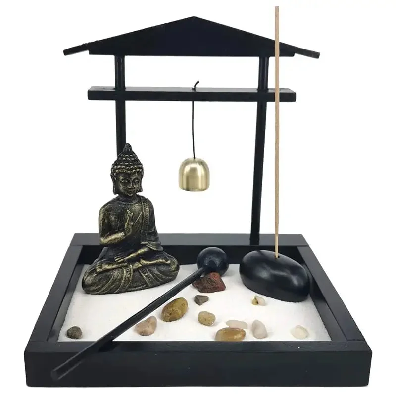 Jardin zen Japonais Miniature en utilisation