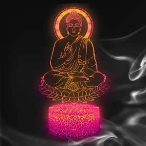 Lampe 3D Bouddha