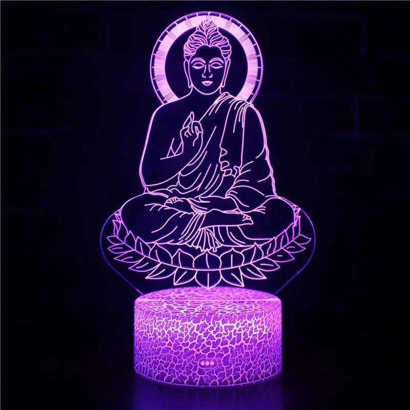 Lampe 3D Bouddha