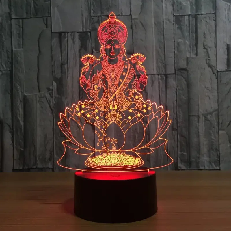 Lampe Bouddha & Lotus