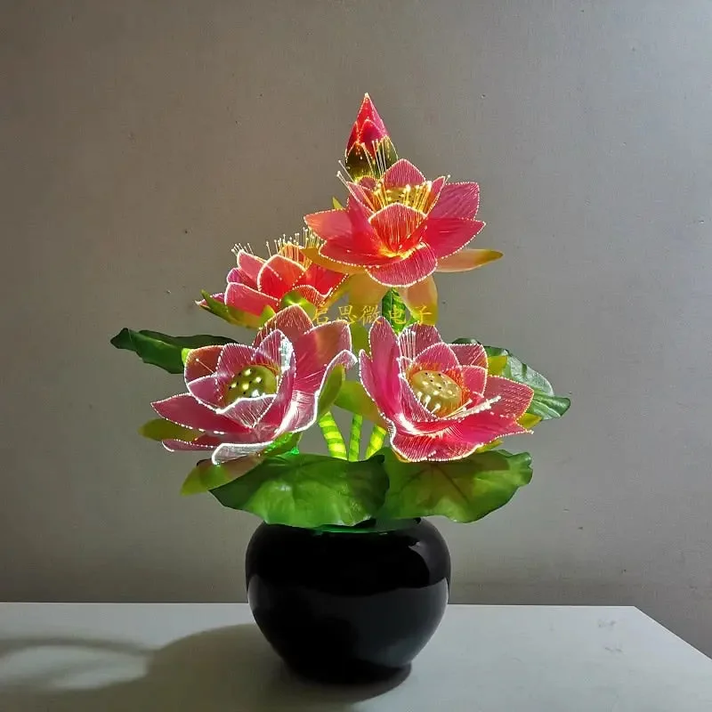 Lampe Fleur de Lotus vue de près