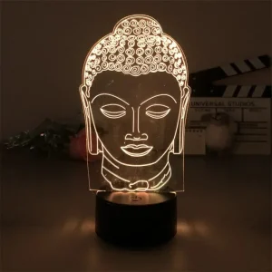 Lampe Tête de Bouddha