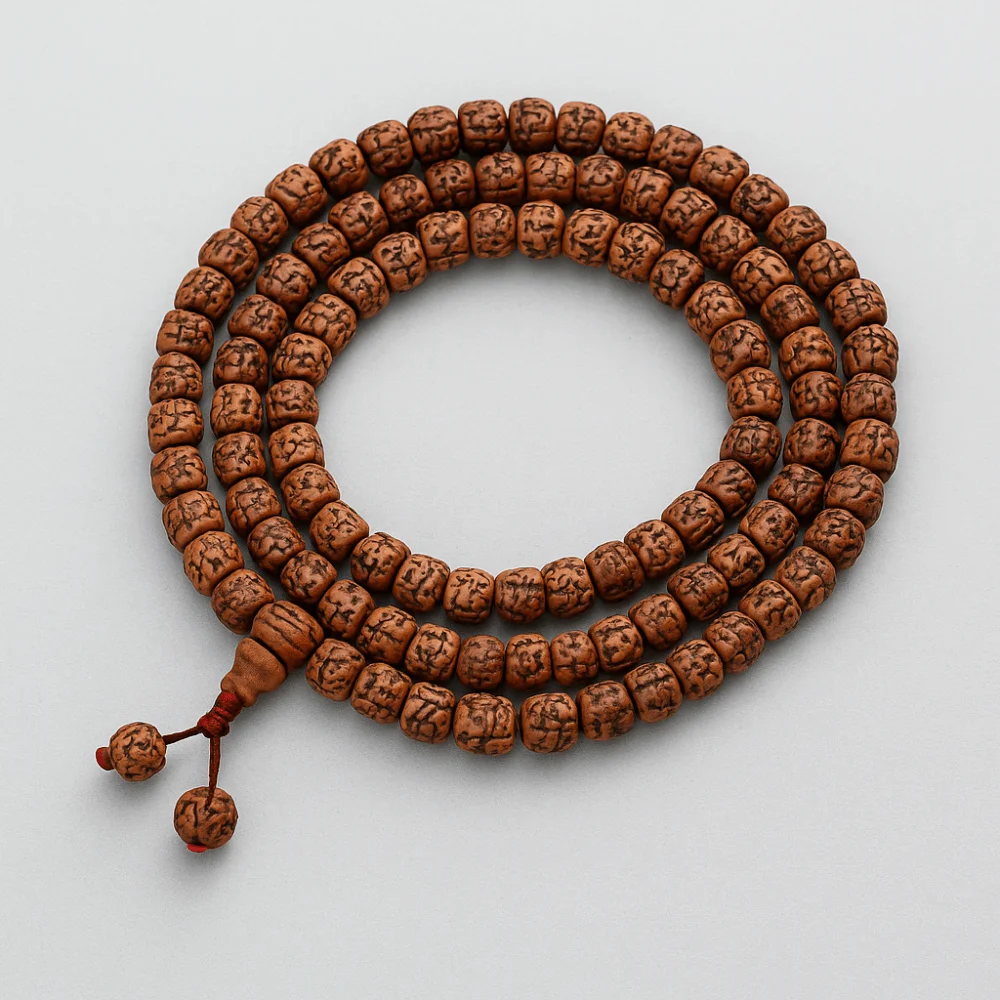 Mala en Graine de Rudraksha du Népal