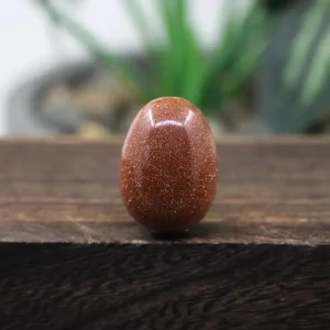 Oeuf de Yoni Pierre dorée rouge