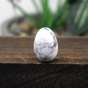 Oeuf de Yoni Turquoise Blanche