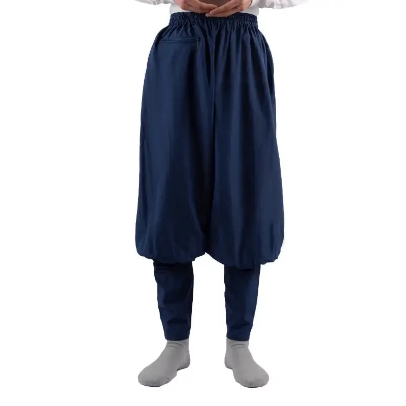 Pantalon moine bouddhiste bleu marine