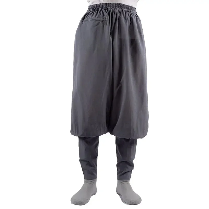 Pantalon moine bouddhiste gris foncé