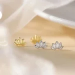 Petite Boucles d'oreilles Fleur de Lotus