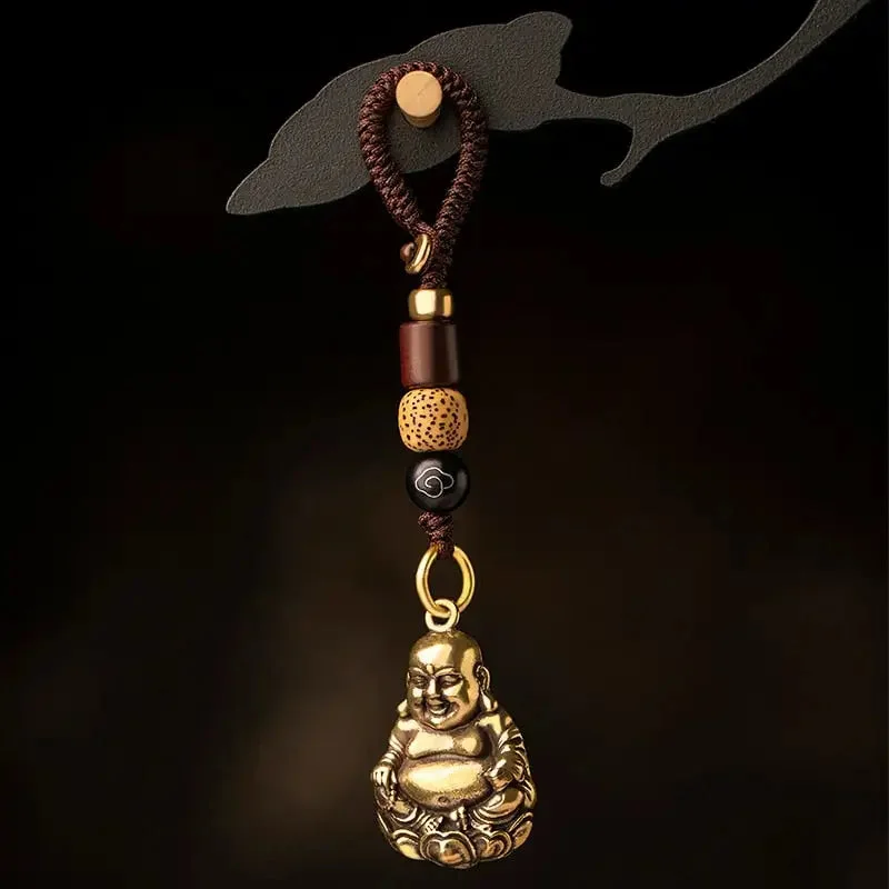 Porte-clés Bouddha Rieur avec Corde