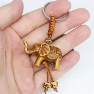Porte-clés éléphant d'Asie