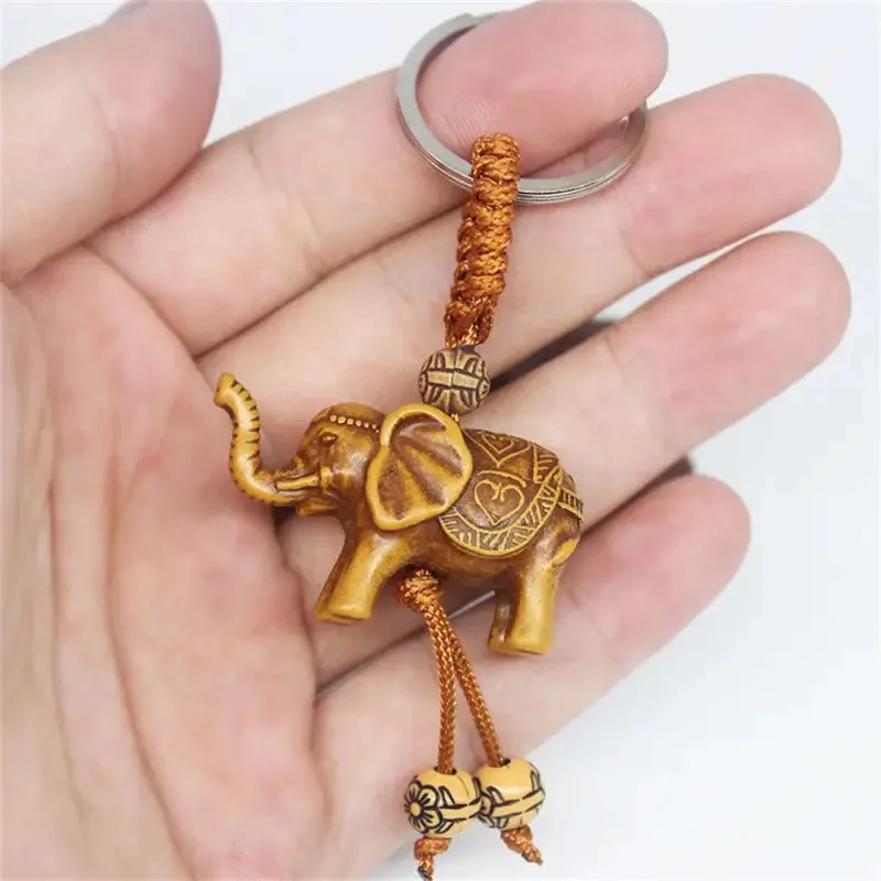 Porte-clés éléphant d'Asie