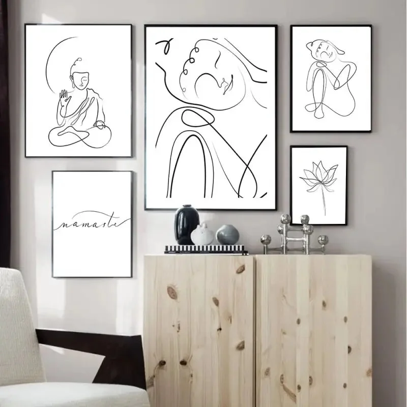 Poster Bouddha blanc Pure