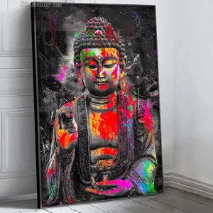 Tableau Bouddha Pop Art