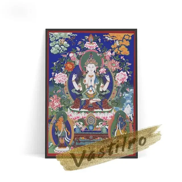 Tableau toile Thangka - Détail artistique