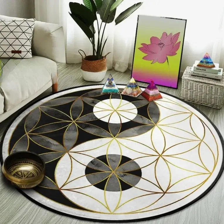 Tapis de méditation Yin Yang