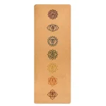 Tapis de yoga 7 Chakra en liège