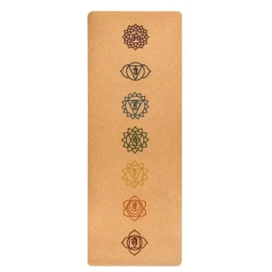 Tapis de yoga 7 Chakra en liège