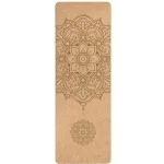 Tapis de yoga Mandala en liège