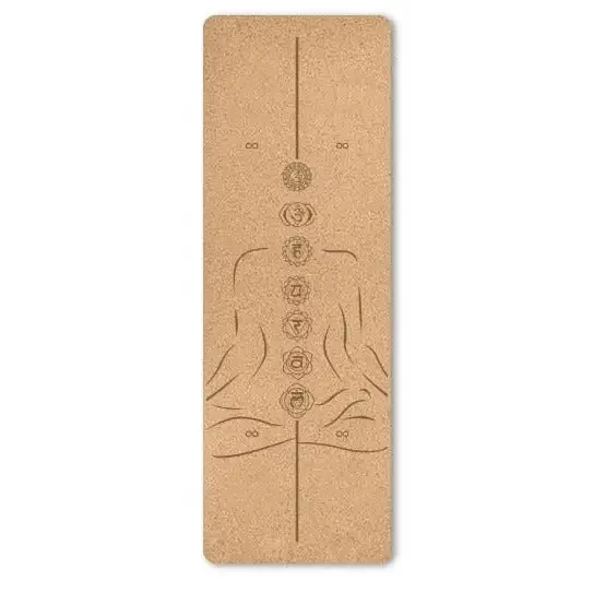 Tapis de yoga méditation Zen en liège naturel