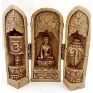 Temple autel bouddhiste portatif 12cm