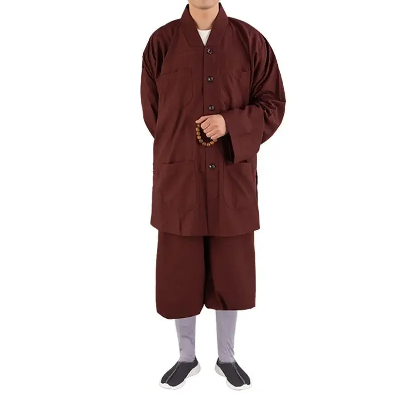 Tenue de moine traditionnelle bordeaux
